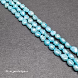 Turkosa pärlor 8x10 mm