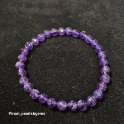 Ametist resårarmband