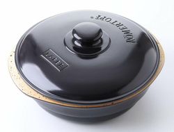 Römertopf Lafer BBQ Dutch Oven / Gryta med lock. Rund  35 cm.  Eldfast Glaserad