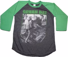 Green day baseballshirt