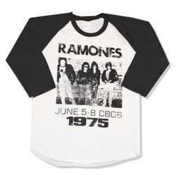 Ramones CBGB baseballshirt