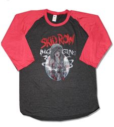 Skid row Big guns baseballshirt