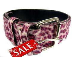 Bälte leopard rosa