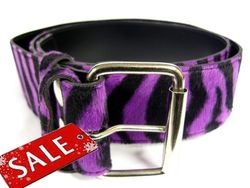 Bälte zebra lila