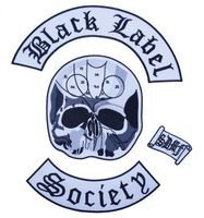 Black label society backpatch XL