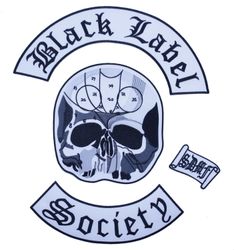 Black label society backpatch XL