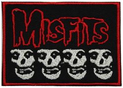 Misfits Skulls Black patch