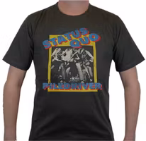 Status Quo Piledriver Black T-Shirt