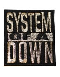 System of a down logo patch silver