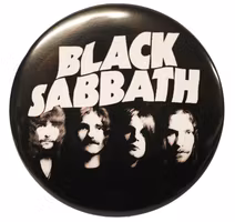 Black sabbath B/W XL badge