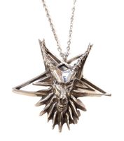 Necklace satanic goat pentagram