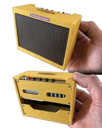 Miniature 1959 Fender Tweed Twin Ornamental Amp Model