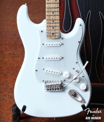 Fender™ Strat™ Olympic White Miniature Guitar Replica