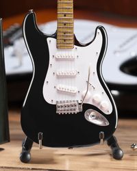 Black Fender™ Strat™ Classic Miniature Guitar Replica