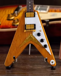 Gibson 1958 Korina Flying V Mini Guitar Model