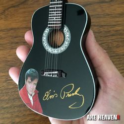 Elvis Presley Gold Signature Black Acoustic Mini Guitar