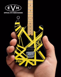 EVH Black & Yellow VH2 "Bumblebee" Eddie Van Halen Mini Guitar Replica Collectible