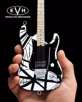 EVH Black & White VH1 Eddie Van Halen Mini Guitar Replica Collectible