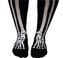 Women knee socks skeleton