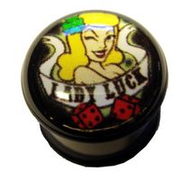 Akrylplugg Lady luck 12-20mm