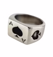 Ace of spades signetring