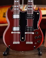 Gibson SG EDS-1275 Doubleneck Cherry 1:4 Scale Mini Guitar Model