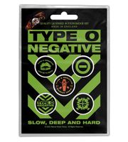 TYPE O NEGATIVE - SLOW, DEEP &amp; HARD 5-pack badge
