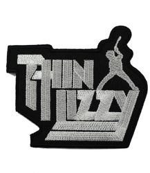 Thin lizzy white logo patch