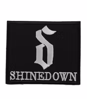 Shinedown white logo patch