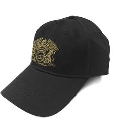 Queen Unisex Baseball Cap: Gold Classic Crest