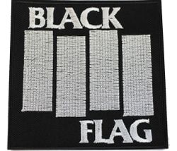Black flag logo patch