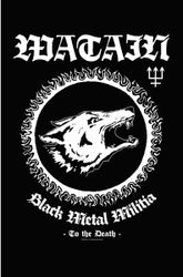 WATAIN - BLACK METAL MILITIA  posterflagga