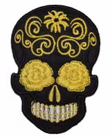 Sugar skull yellow patch
