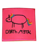 Death metal pink patch