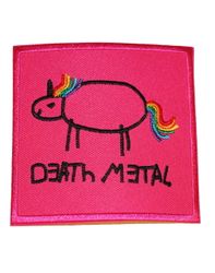 Death metal pink patch