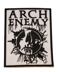 Arch enemy white logo patch