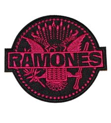 Ramones pink logo patch