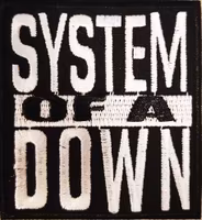 System of a down logo patch white