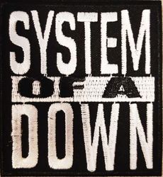 System of a down logo patch white