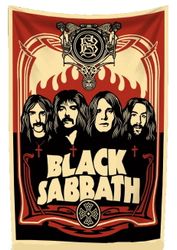 Black sabbath posterflagga