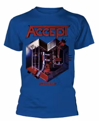 ACCEPT METAL HEART Blue T-Shirt