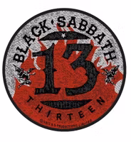 BLACK SABBATH - 13 / FLAMES CIRCULAR patch