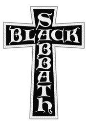 BLACK SABBATH - CROSS LOGO CUT OUT patch