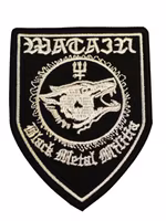 Watain Black metal militia shield logo patch