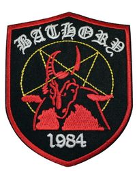 Bathory 1984 shield logo patch