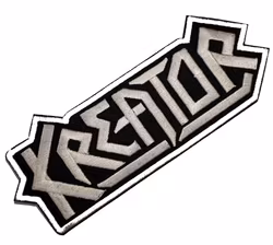 Kreator white logo patch