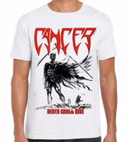 CANCER DEATH SHALL RISE (WHITE) T-Shirt
