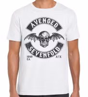 Avenged Sevenfold T-Shirt: Moto Seal (White)