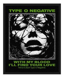TYPE O NEGATIVE - WITH MY BLOOD patch