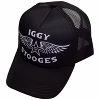Iggy & The Stooges Unisex Mesh Back Cap: Wings (Black)